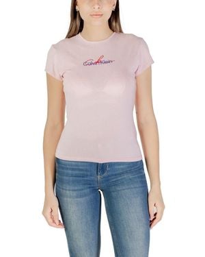 Calvin Klein Recycled Cotton T-Shirt - Blue