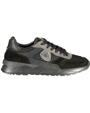Blauer Nero Polyurethane Uomo Sneaker - Black