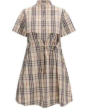 Burberry Beige Cotton Casual Dress - Natural