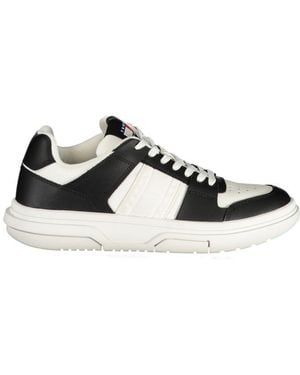 Tommy Hilfiger Leather Lowtop Trainers - Black