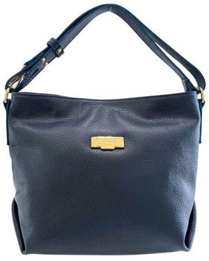 Baldinini Blue Cowhide Leather Shoulder Bag