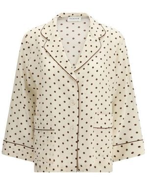 P.A.R.O.S.H. P. A.R. O.S. H. Silk Pattern Shirt - Natural