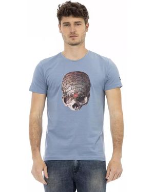 TRUSSARDI ACTION Light Blue Cotton Men T