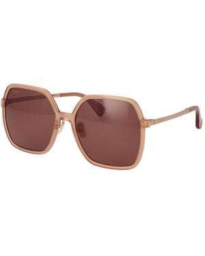 Max Mara Orange Acetate Sunglasses - Brown
