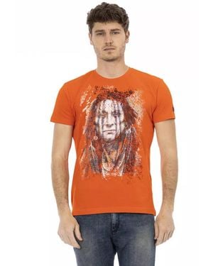 TRUSSARDI ACTION Orange Cotton Men's T