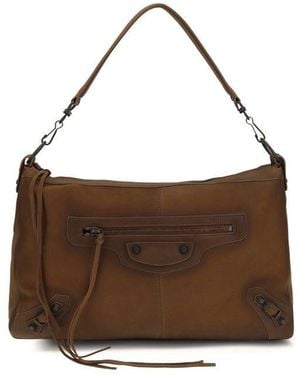 Balenciaga Brown Lamb Ovis Aries Shoulder Bag