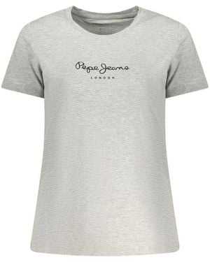 Pepe Jeans Grigio Cotton 's T - Grey