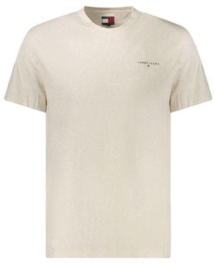 Tommy Hilfiger Beige Cotton Men T - Natural