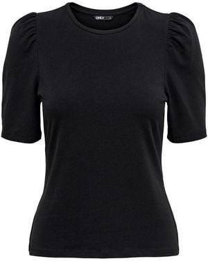 ONLY Cotton Tops & T-Shirt - Black
