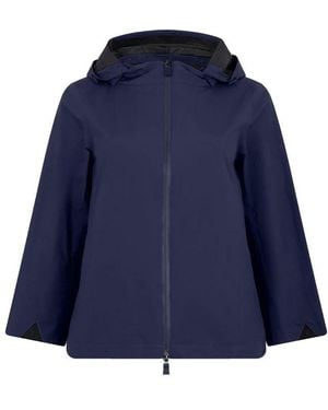 Herno Blue Polyester Rain Coat