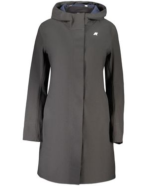 K-Way Black Polyester 's Jacket - S - Grey