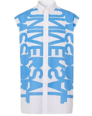 Burberry Cotton Printed Shirt - Blue