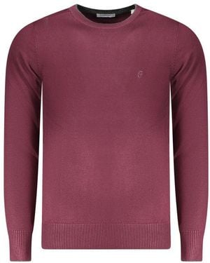 COVERI MOVING Rosso Viscosa Men's Jumper - Purple