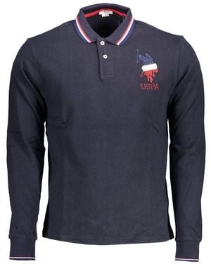 U.S. POLO ASSN. Blue Cotton Men's Polo Shirt