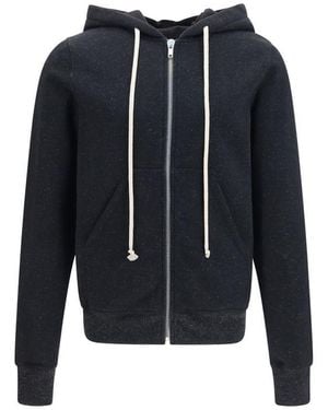 Rick Owens Black Cotton Sweatshirt - Blue