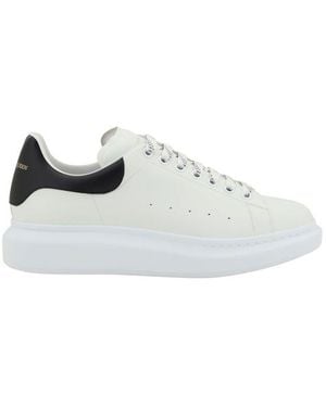 McQueen Leather Trainers - White