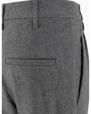Brunello Cucinelli Gray Wool Casual Pants