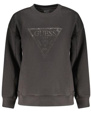 Guess Black Cotton Sweatshirt - Grey