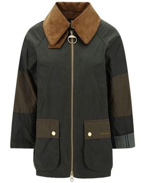 Barbour Green Cotton Clothing - Black