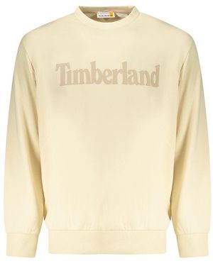 Timberland Beige Cotton Men Sweatshirt - Natural