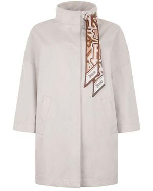 Herno White Cotton Coat