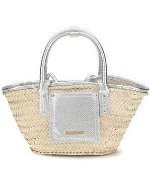 Jacquemus Beige Raffia Handbag - Metallic