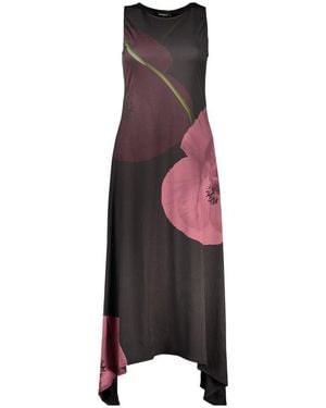 Desigual Black Polyester 's Dress - Multicolor