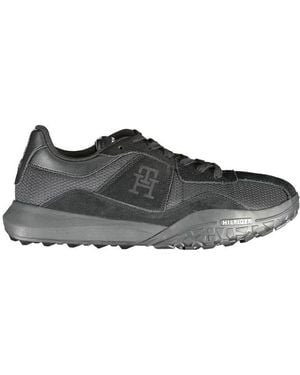 Tommy Hilfiger Black Polyester Sneaker