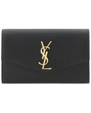 Saint Laurent Black Calf Leather Bos Taurus Shoulder Bag