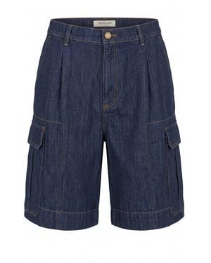 Trussardi Blue Cotton Blend Men's Short