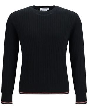 Thom Browne Black Wool Oves Aries Sweatshirt