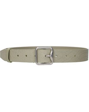 Burberry Green Leather Regular Belt