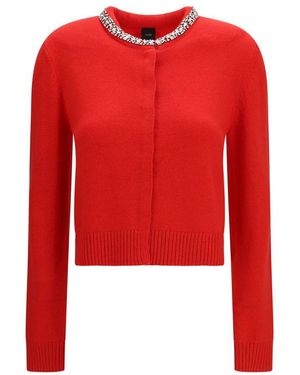 Pinko Multicolor Wool Oves Aries Cardigan - Red