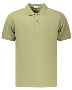 COVERI MOVING Green Cotton Men's Polo