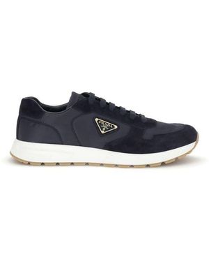 Prada Blue Recycled Polyamide Athletic Trainers