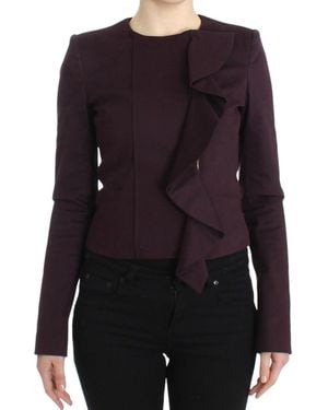 Gianfranco Ferré Elegant Cotton Blend Blazer - Purple