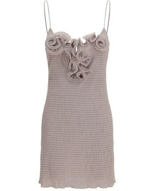 Magda Butrym Beige Lyocell Casual Dress - Brown