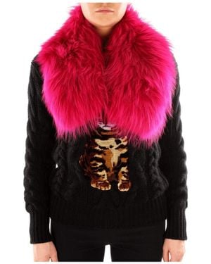 Mr. Mrs. Shirt Pink Fur Foulard - Red