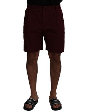 Dolce & Gabbana Elegant Cotton Blend Shorts - Black