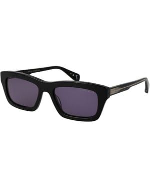 Ted Baker Black Acetate Sunglasses - Blue