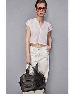 Patrizia Pepe White Cotton T - Gray