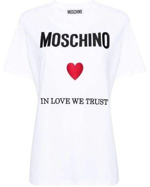 Moschino In Love We Trust T - White