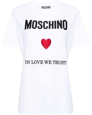 Moschino In Love We Trust T - White