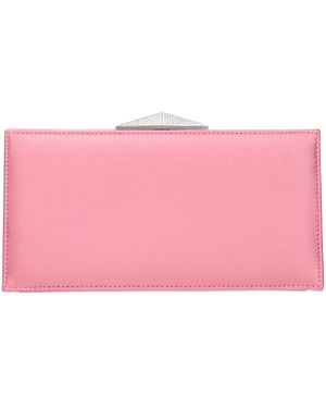 Jimmy Choo Pink Satin Clutch Bags