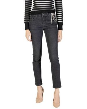 Liu Jo Black Cotton Skinny Jeans - Blue