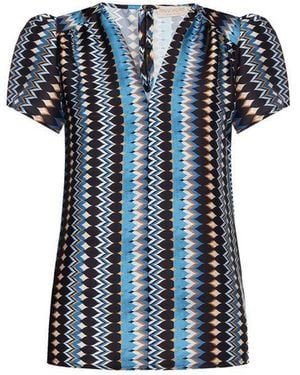 Rinascimento Turquoise Polyester Blouse - Blue