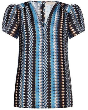 Rinascimento Turquoise Polyester Shirt - Blue
