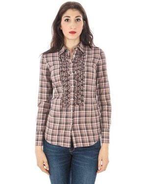 Fred Perry F Perry Cotton Shirt - Brown