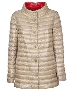 Herno Beige Polyamide Coat - Brown