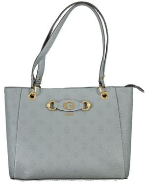 Guess Light Polyethylene Handbag - Grey